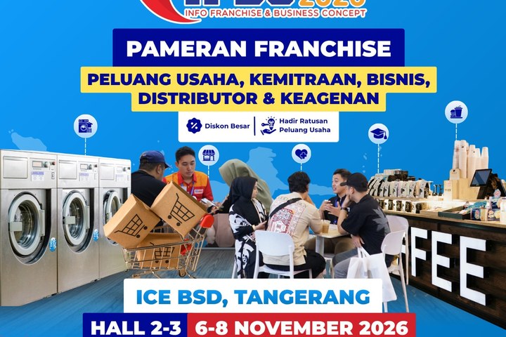 Featured image of post IFBC Expo Jakarta 2 2026 di ICE BSD Tangerang, 200+ Peluang Franchise dan Usaha