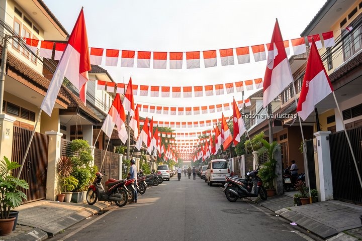 Featured image of post Tangsel Semarakkan HUT Ke-81 RI, Nuansa Merah Putih Mulai Hiasi Berbagai Wilayah